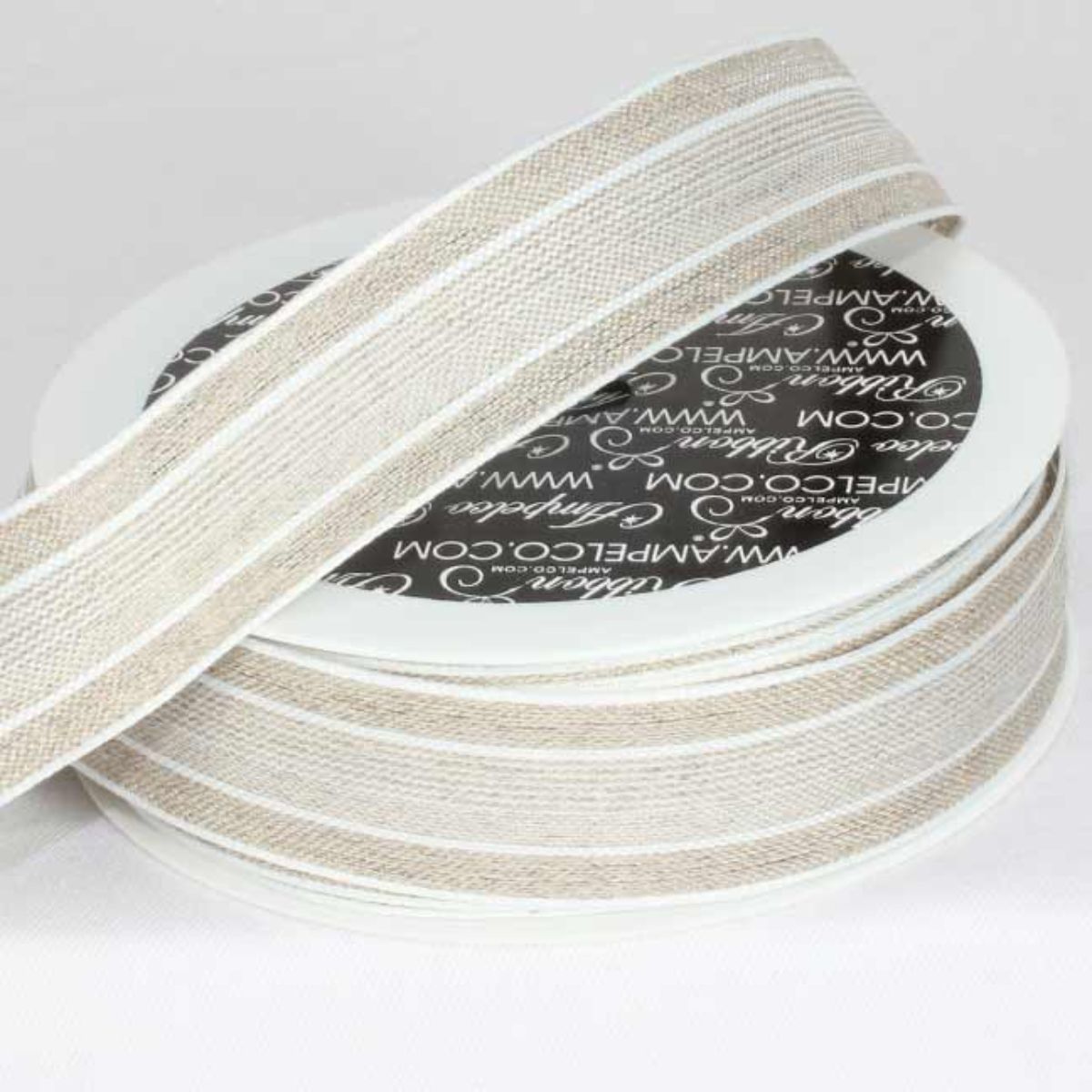 Ivory White Ribbon The Ribbon People Ivory and White Wired Craft Ribbon 1