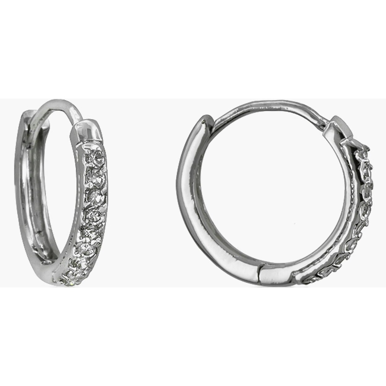 J Goodin Rhodium Plated Classic Tiny Hoop Earrings Michaels