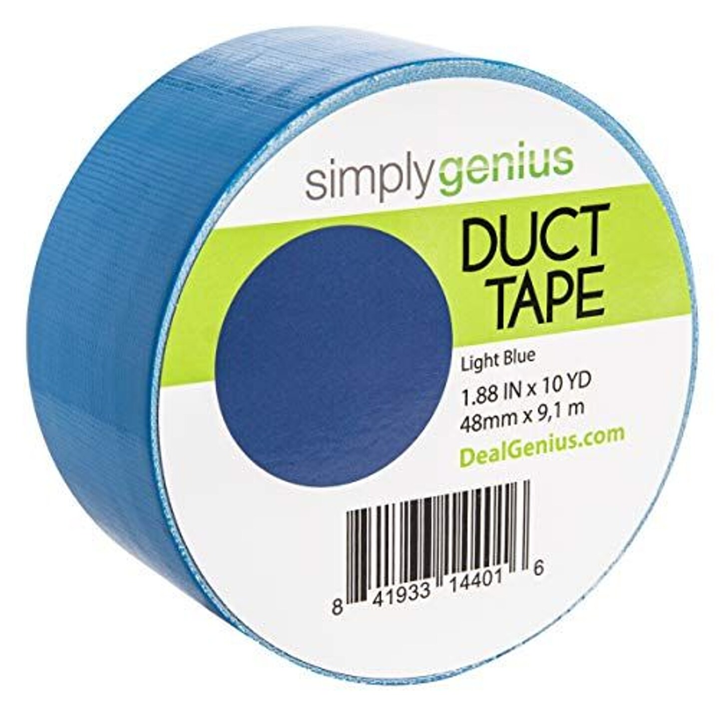 Simply Genius Art &#x26; Craft Duct Tape Heavy Duty - Craft Supplies for Kids &#x26; Adults - Colored Duct Tape - 1.8 in x 10 yards - Colorful Tape for DIY, Craft &#x26; Home Improvement (Light Blue, Single roll)