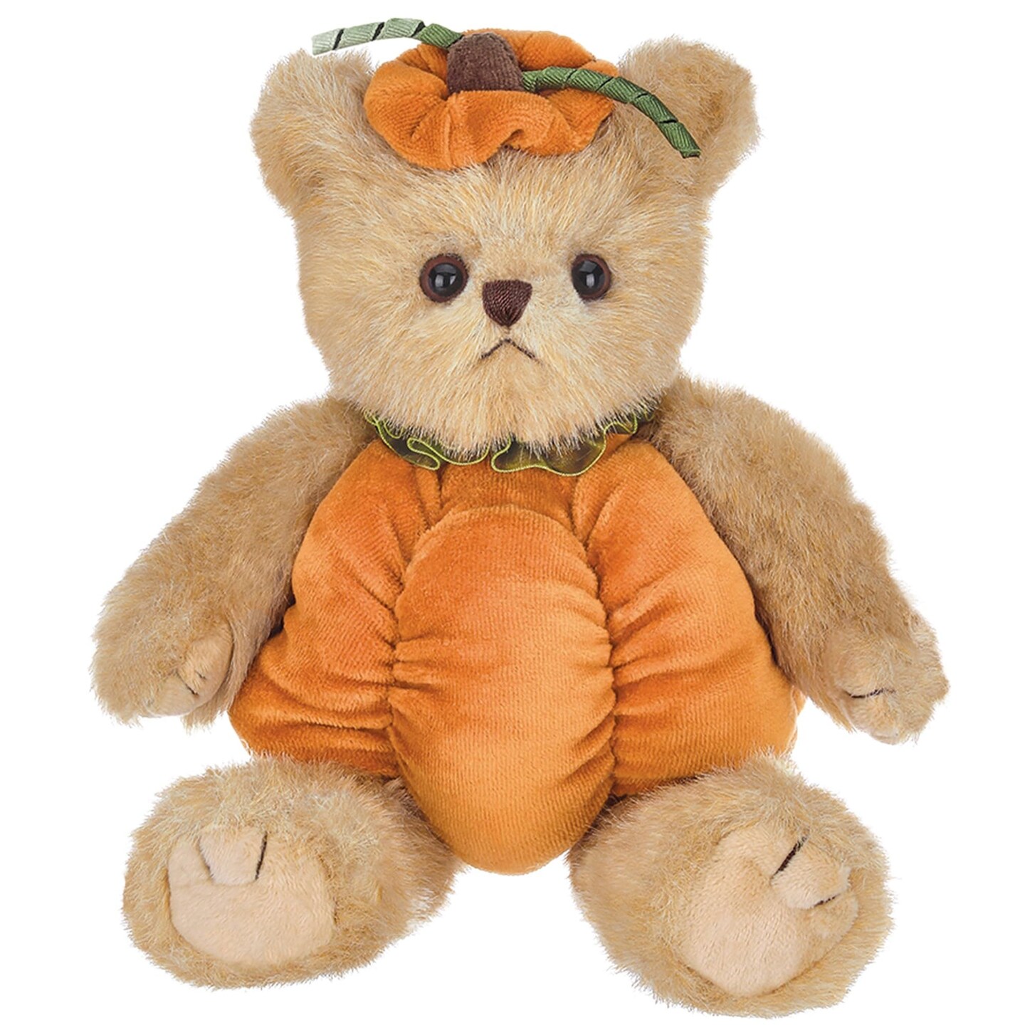 Bearington Izzy A. Pumpkin Plush, 10 Inch Halloween Stuffed Animal Teddy Bear