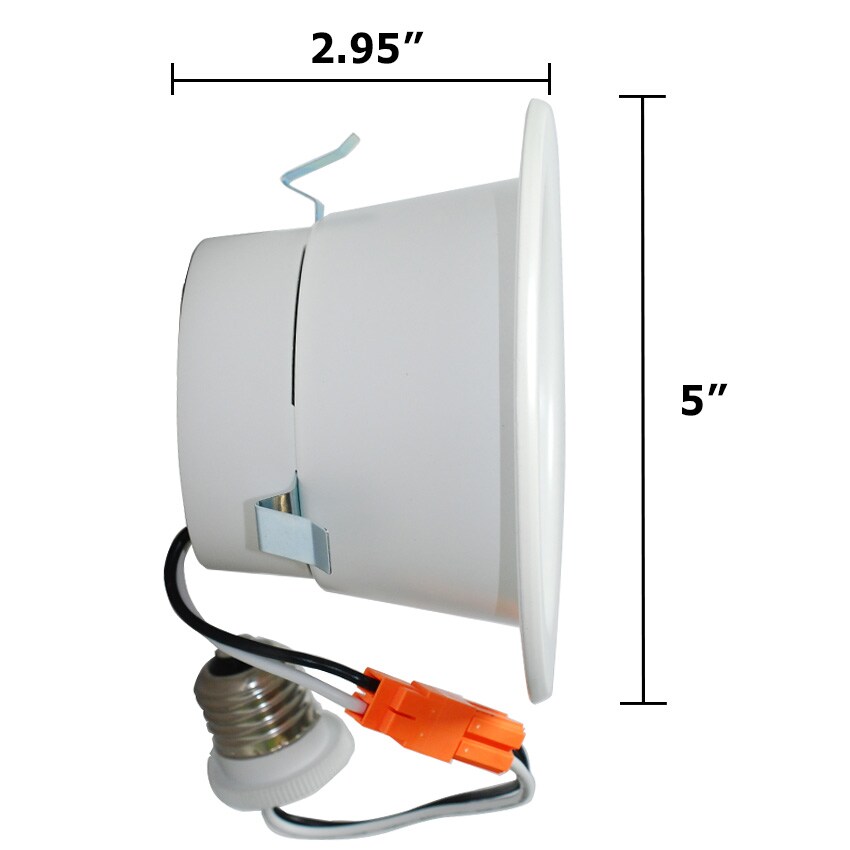 High Quality 4 inch Recessed LED 9W Soft White Downlight Kit - 65w equiv.