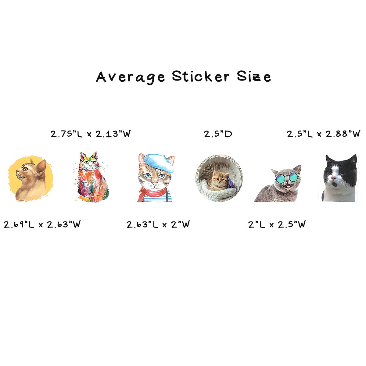 Wrapables Waterproof Vinyl Stickers for Water Bottles, Laptop, Phones, Skateboards, Decals for Teens, 100pcs