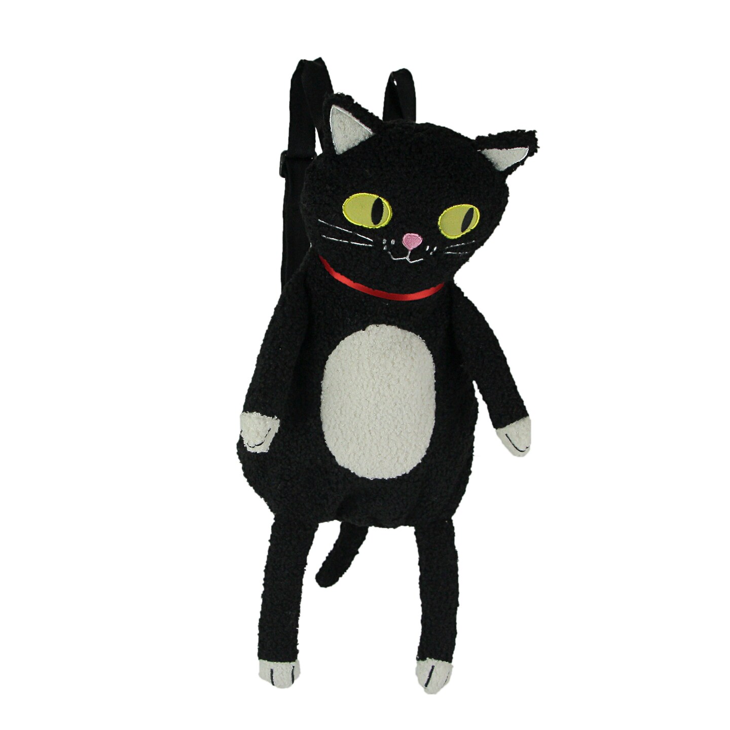Cute Furry Plush Black Cat Mini Backpack Stuffed Animal Shoulder Fashion Bag