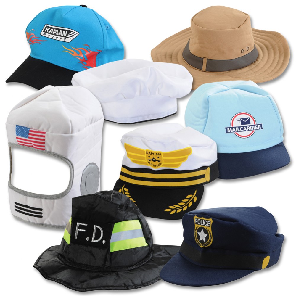 Kaplan Early Learning Company Community Helper Hat Collection - Set of 8