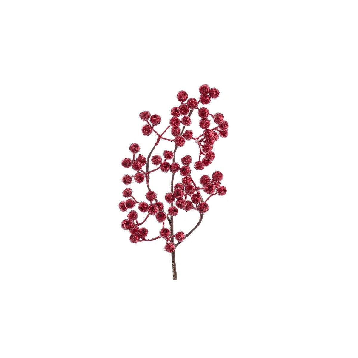 KSA Set of 12 Red Iced Cranberry Artificial Christmas Picks 22"