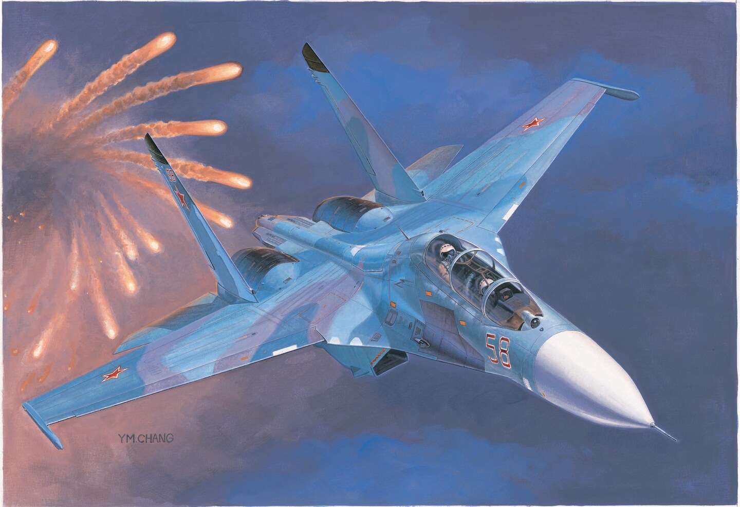 Trumpeter 1/72 RUSSIAN SU-27UB FLANKER C FIGHTER 1/72 Plastic Model
