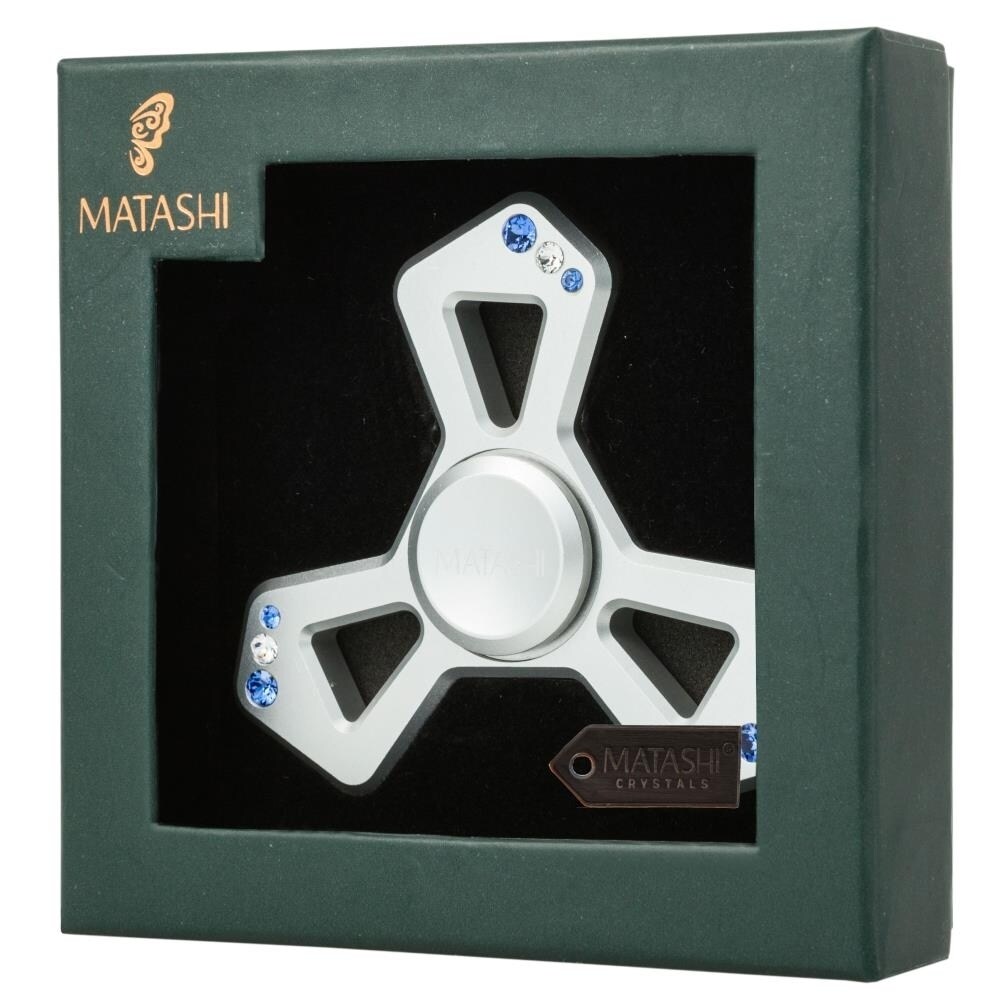 Matashi Hanging Christmas Tree Triangle Ornament with Crystals