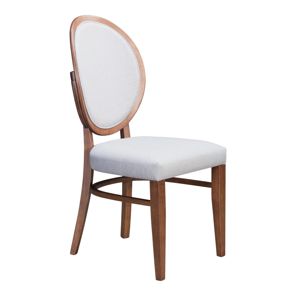 Zuo Modern Contemporary Inc. Regents Dining Chair (Set of 2) Walnut and Light Gray