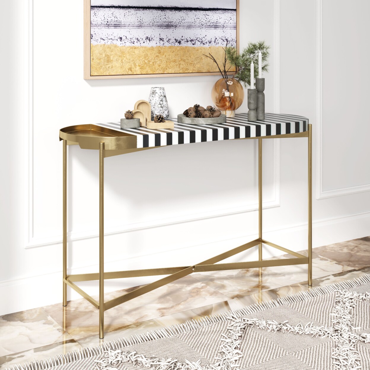 Zuo Modern Saber Console Table Multicolor
