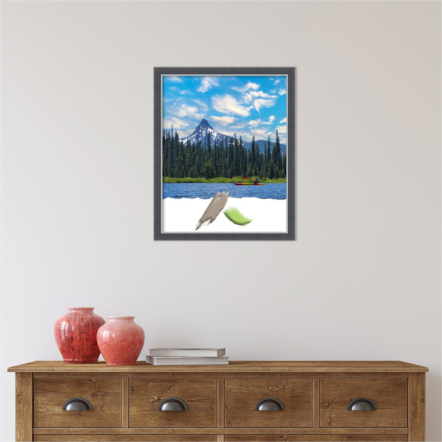 Eva Black Silver Thin Picture Frame, Photo Frame, Art Frame