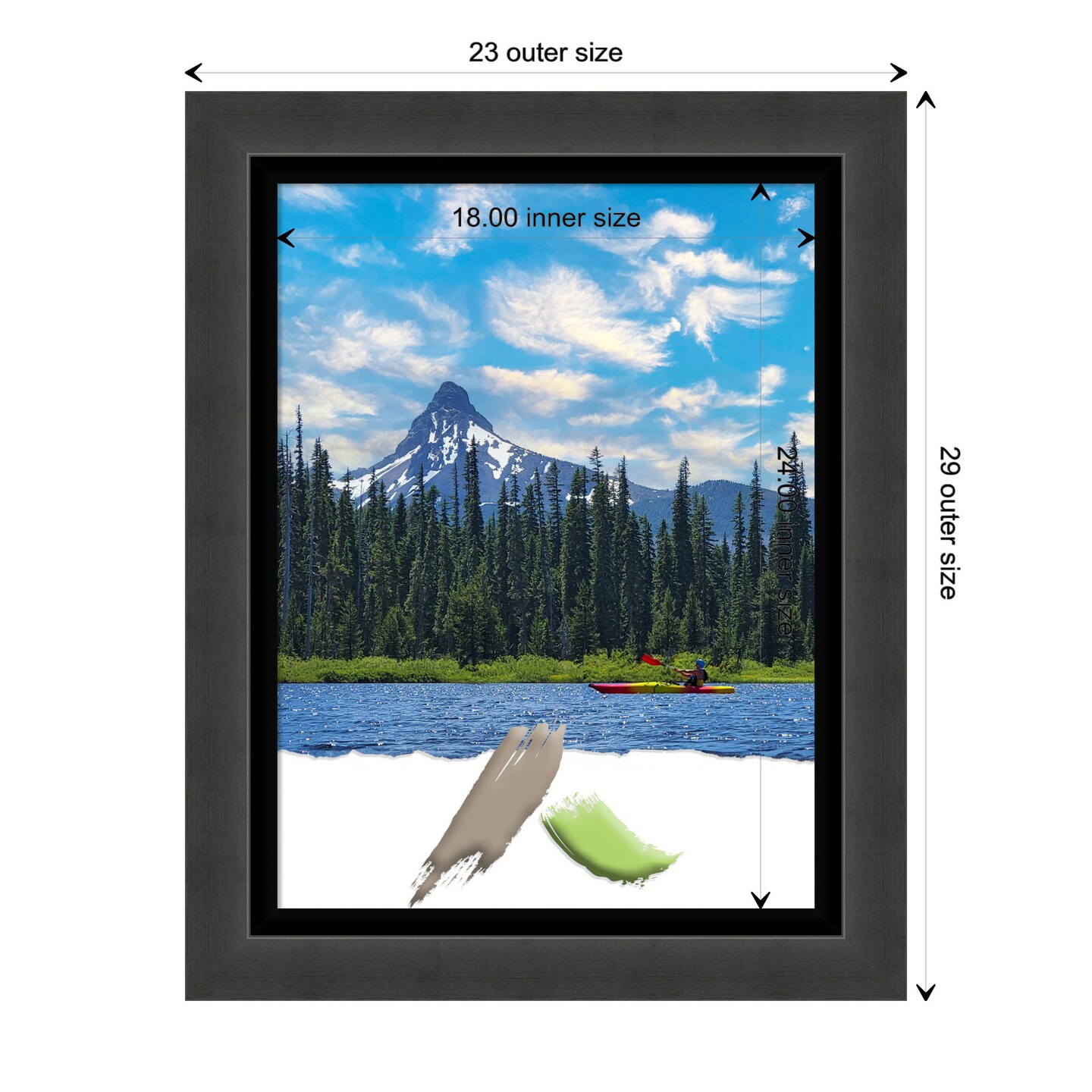 Tuxedo Black Picture Frame, Photo Frame, Art Frame