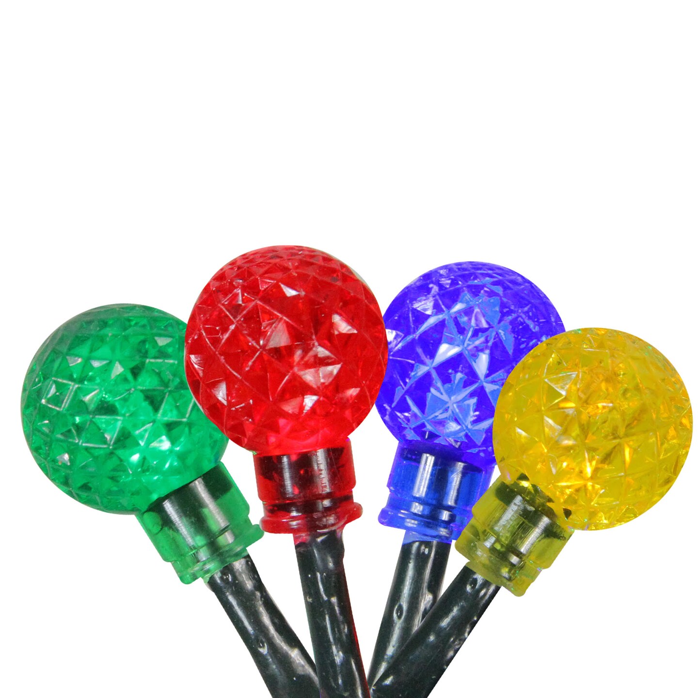 PENN 240 Multicolor LED G20 Globe Christmas Lights - 80 ft Green Wire