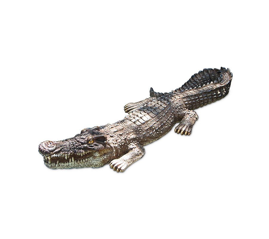 Swim Central 30&#x22; Large Crocodile Floating Pool, Spa or Patio Decorative Reptile Figure