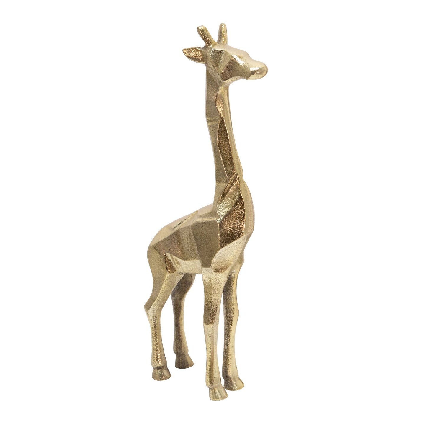 Kingston Living Geometric Standing Giraffe Tabletop Figurine - 15" - Gold