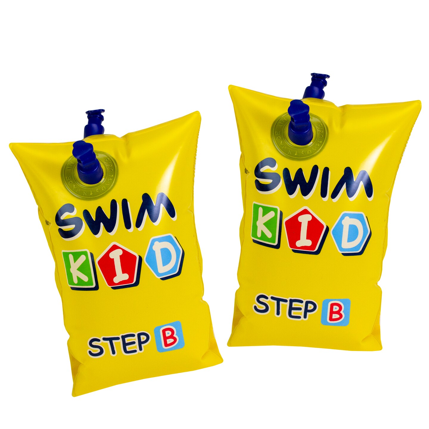 Pool Central 10-Inch Inflatable Yellow Swim Kid Step B Arm Floats - Set ...