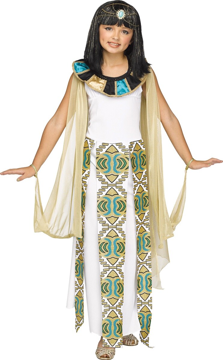 The Costume Center White and Beige Cleopatra Ancient Egyptian Girl Child Costume - Small