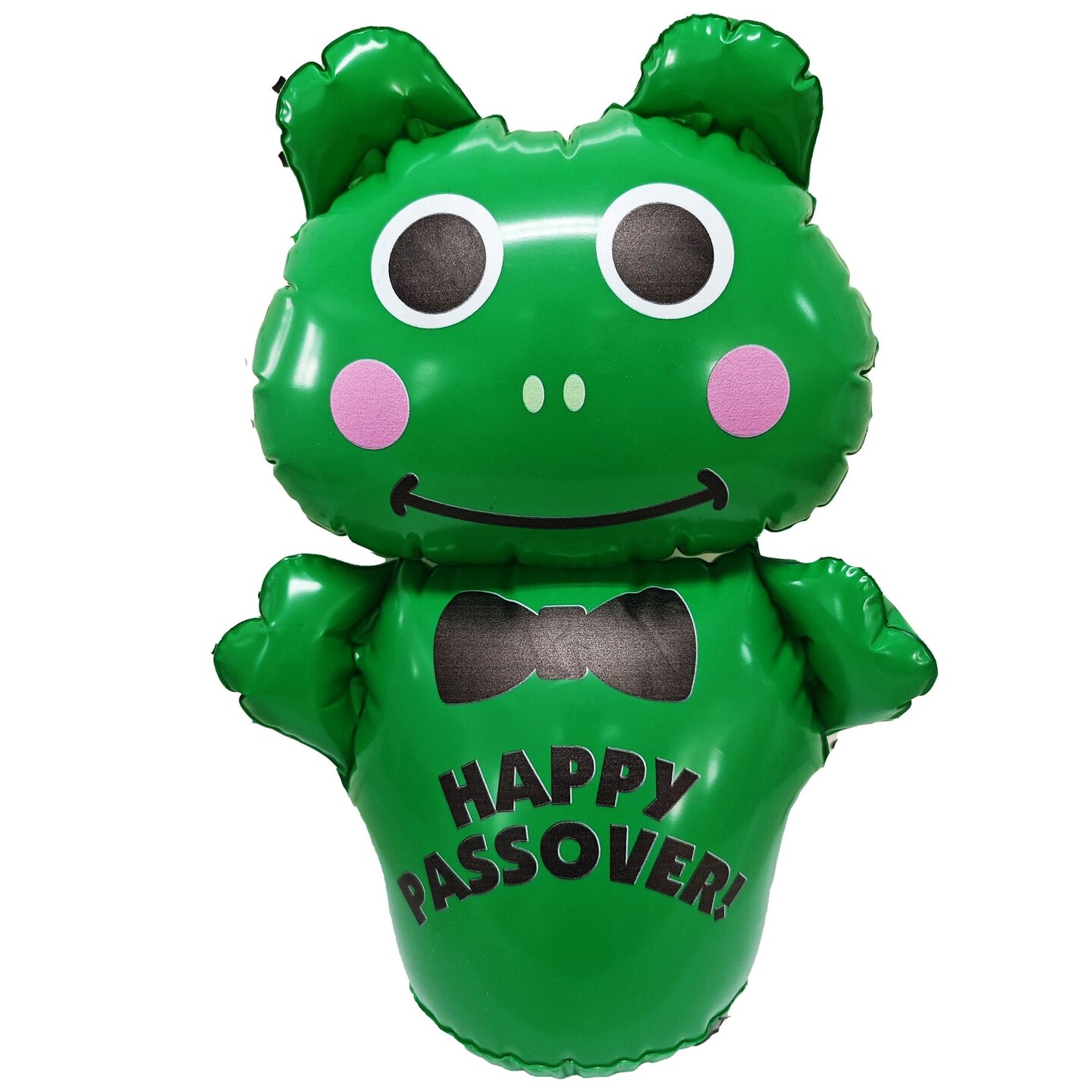 Rite Lite 20.75&#x22; Green and Black Unique Inflatable Hoppy Passover Frog