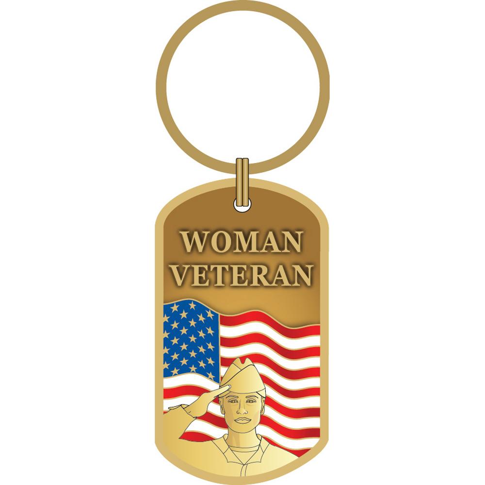 Woman Veteran Enamel Keychain Michaels