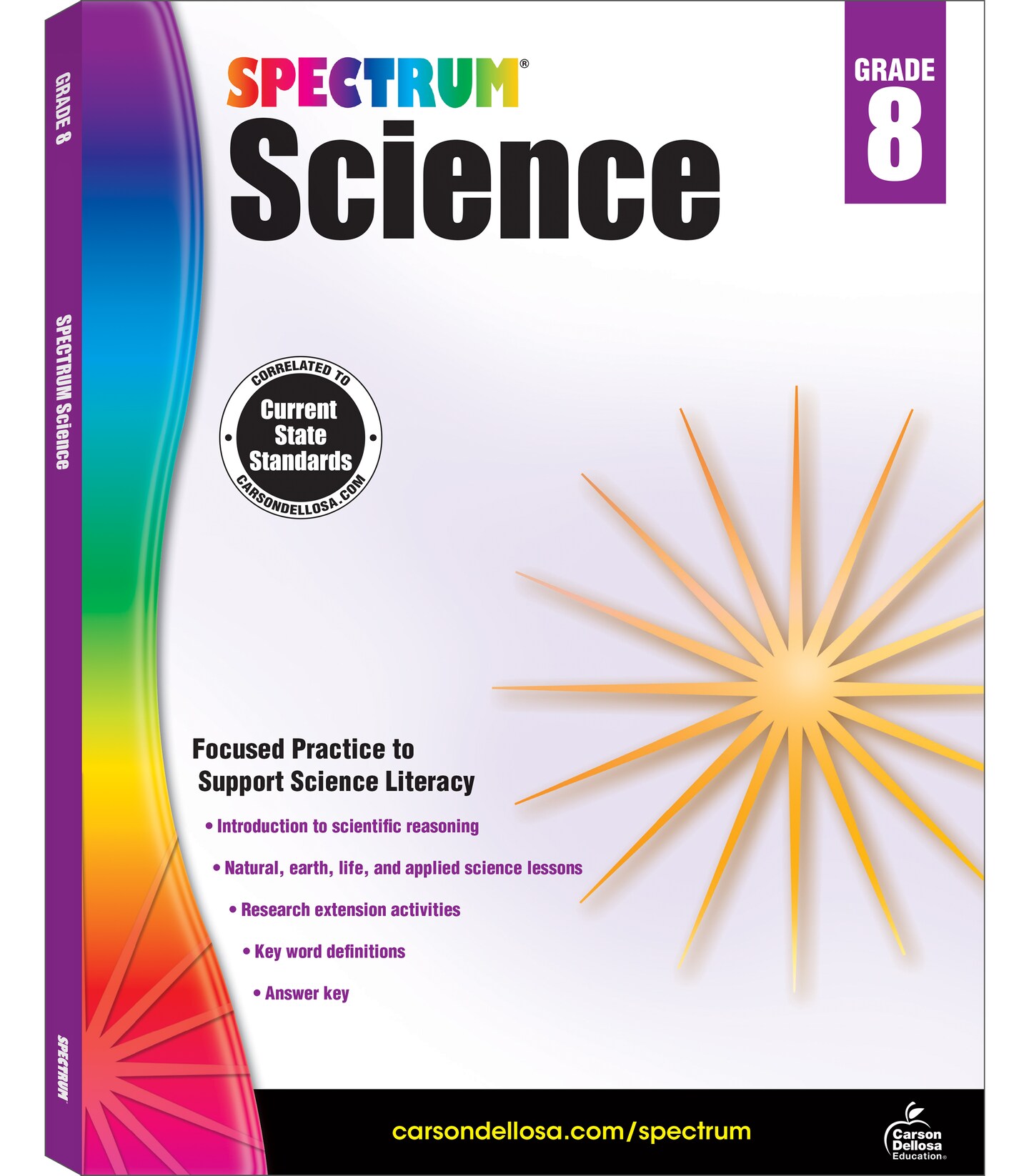Spectrum Grade 8 Science Workbook, Middle School Books Covering Natural, Earth, Life Sciences, and More With Scientific Research Activities, Classroom or Homeschool Curriculum