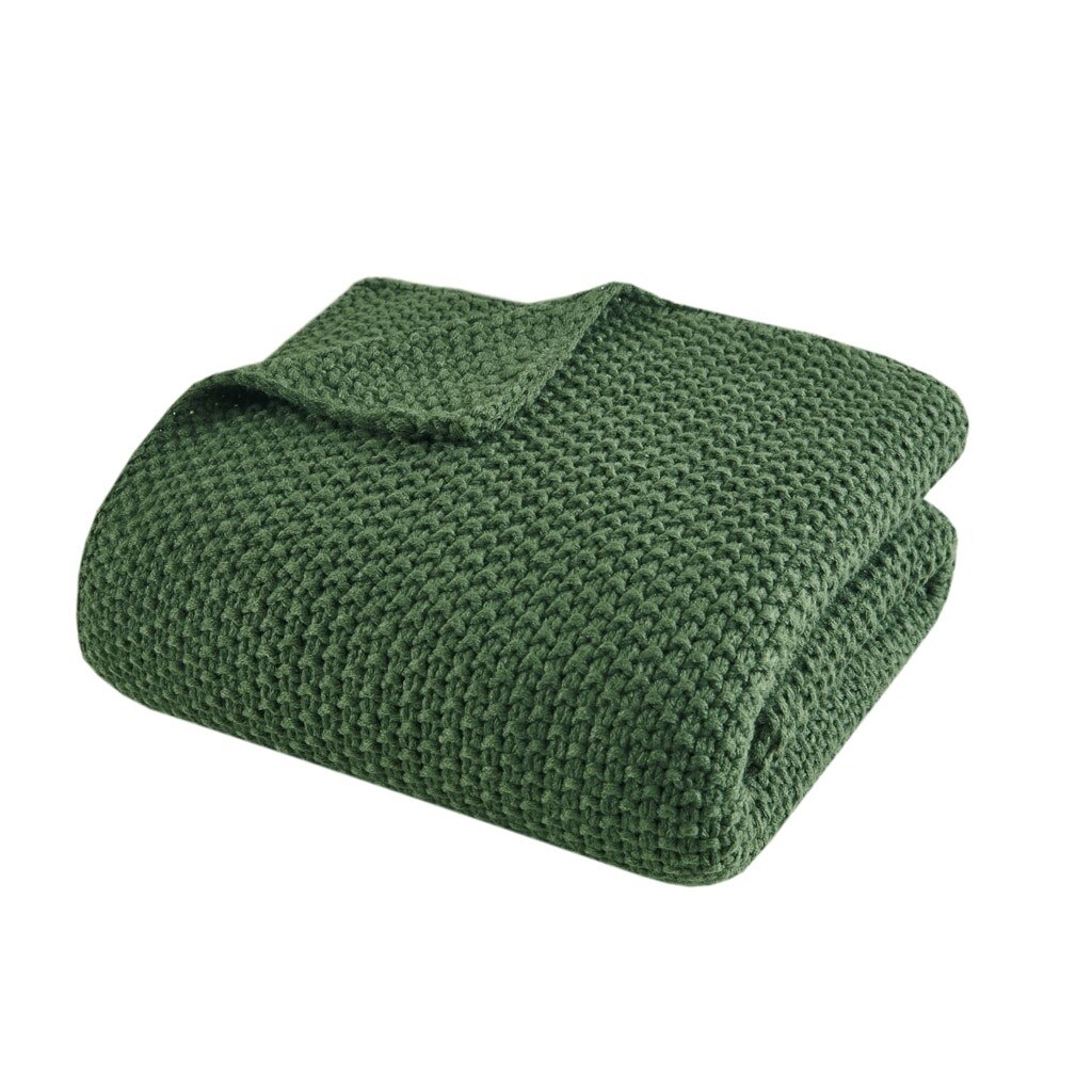 Gracie Mills   Lessie Knit Cottage Throw Blanket - GRACE-6477