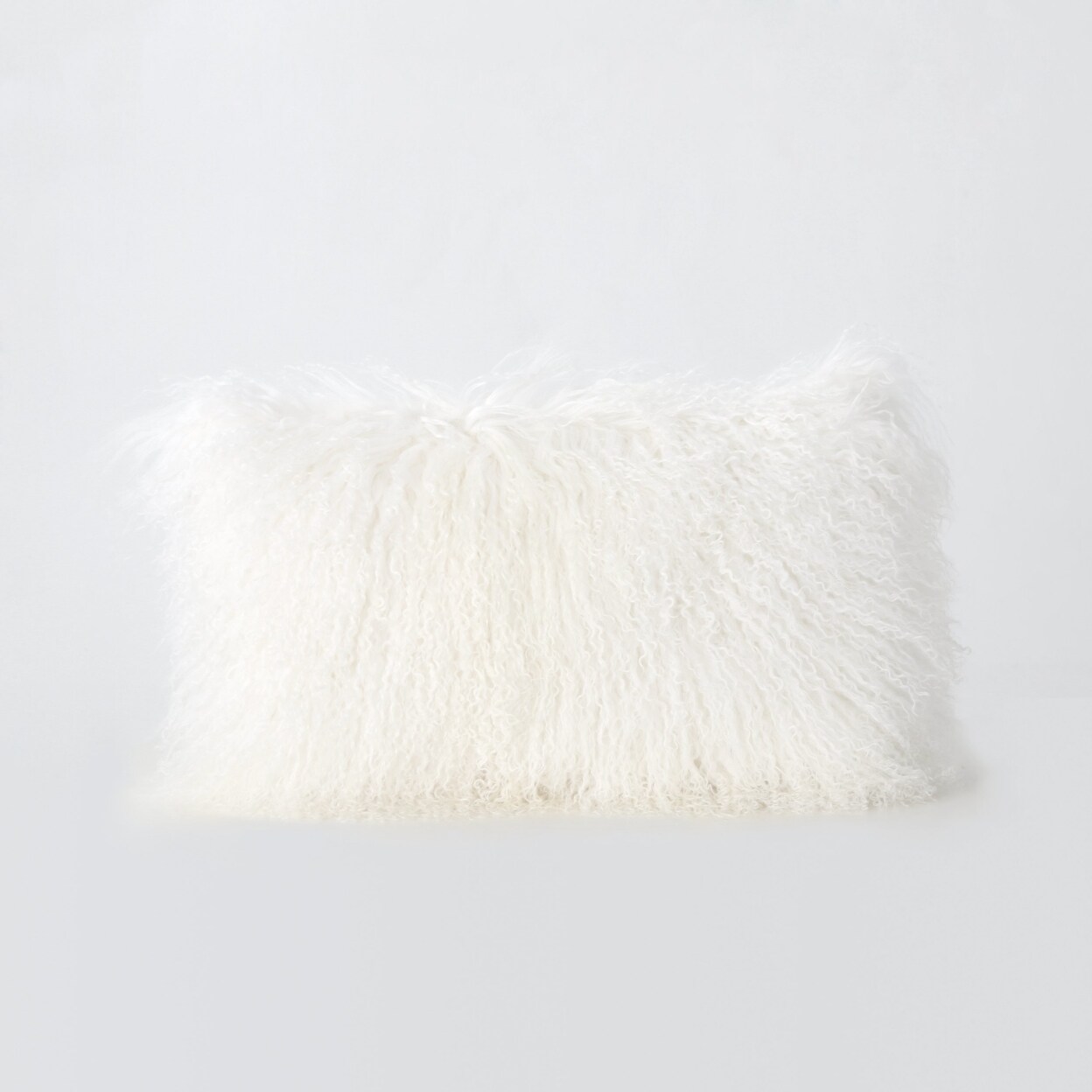 GDFStudio Marybelle Glam Shaggy Lamb faux Throw Pillow