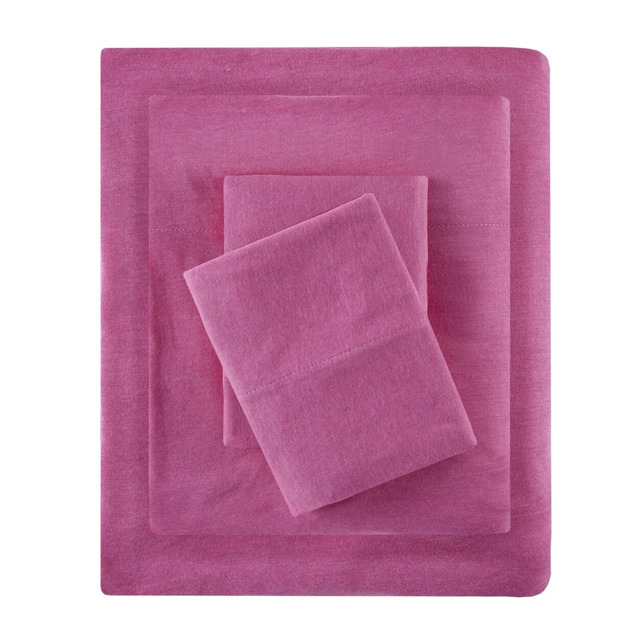 Intelligent Design   ID20-710 Cotton Blend Jersey Knit Sheet Set Queen Pink,Queen