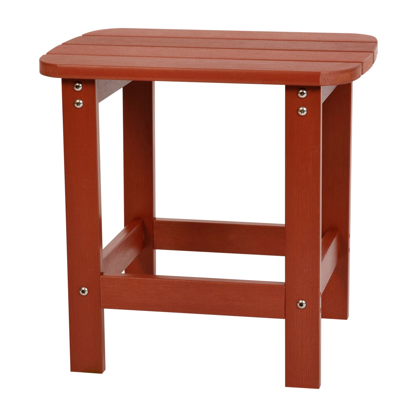 Merrick Lane Riviera Poly Resin Indoor/Outdoor All-Weather Adirondack Side Table