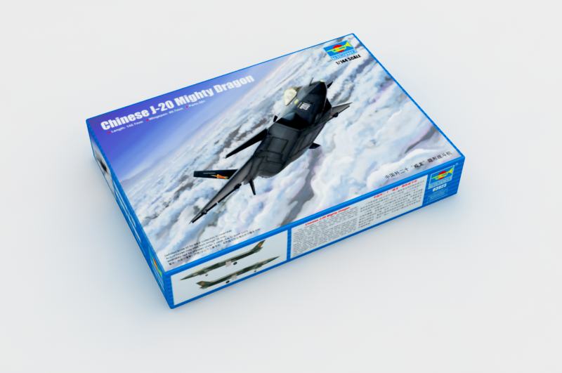 Trumpeter  1/144 CHINESE J20 MIGHTY  DRAGON Plastic Model