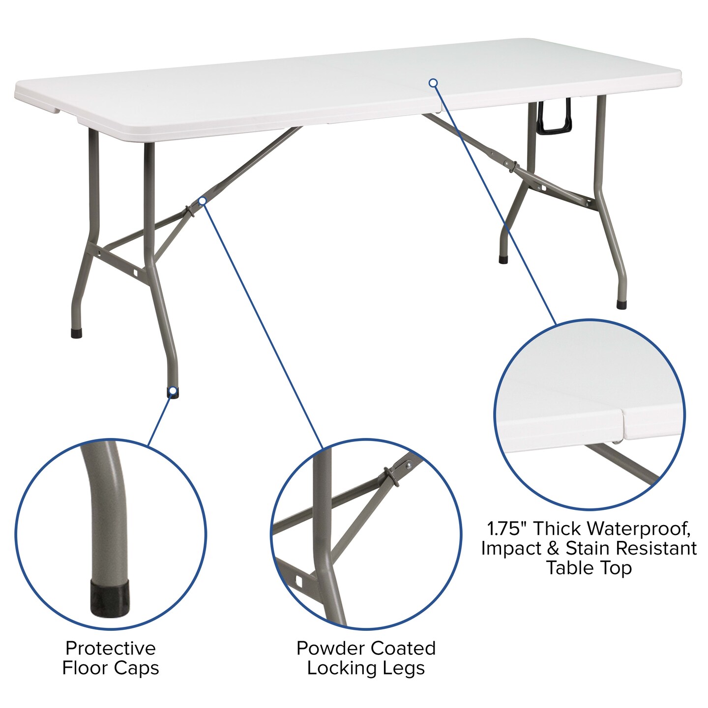 Emma and Oliver Outdoor Event/Tailgate Tent Set with Pop Up Event Canopy and Wheeled Case and Bi-Fold Table with Carrying Handle