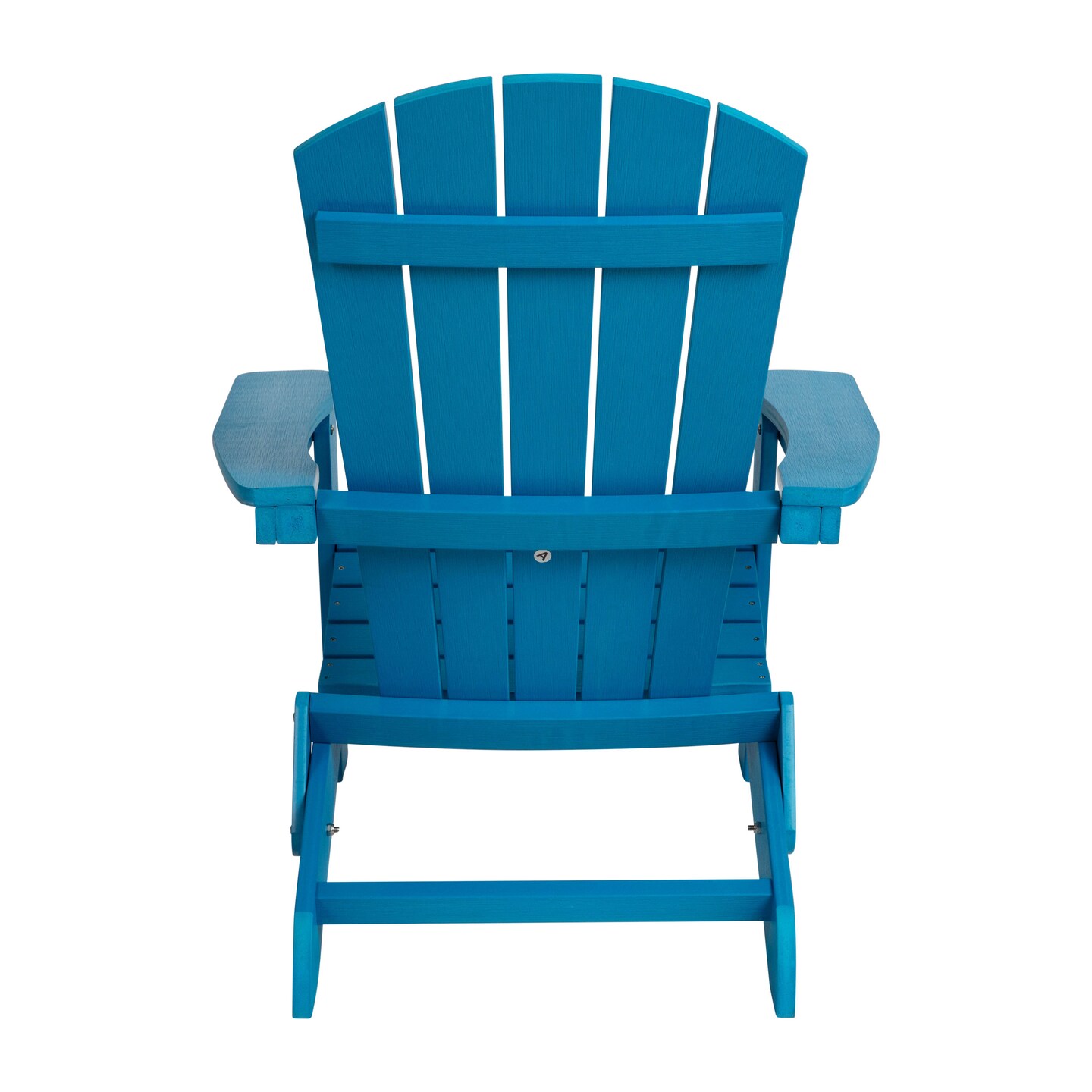 Merrick Lane Riviera Poly Resin Folding Adirondack Lounge Chair - All-Weather Indoor/Outdoor Patio Chair