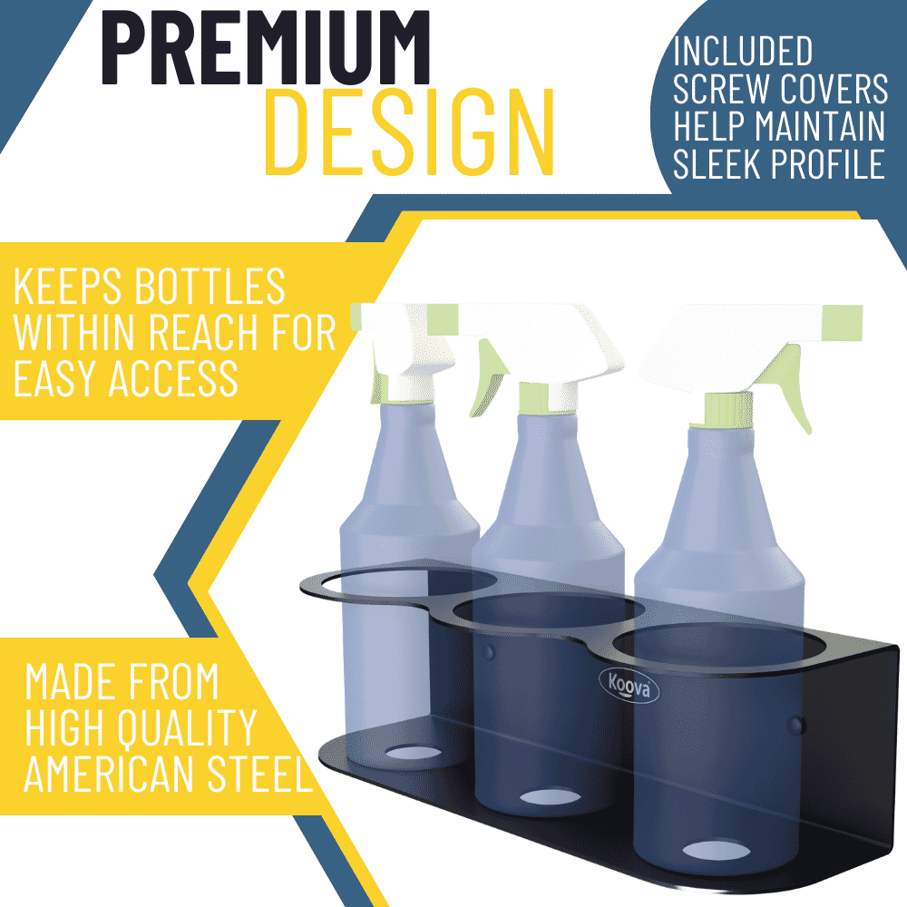 Koova All-Purpose Spray Bottle Holder | Craft Workspace Paint Bottle Organizer