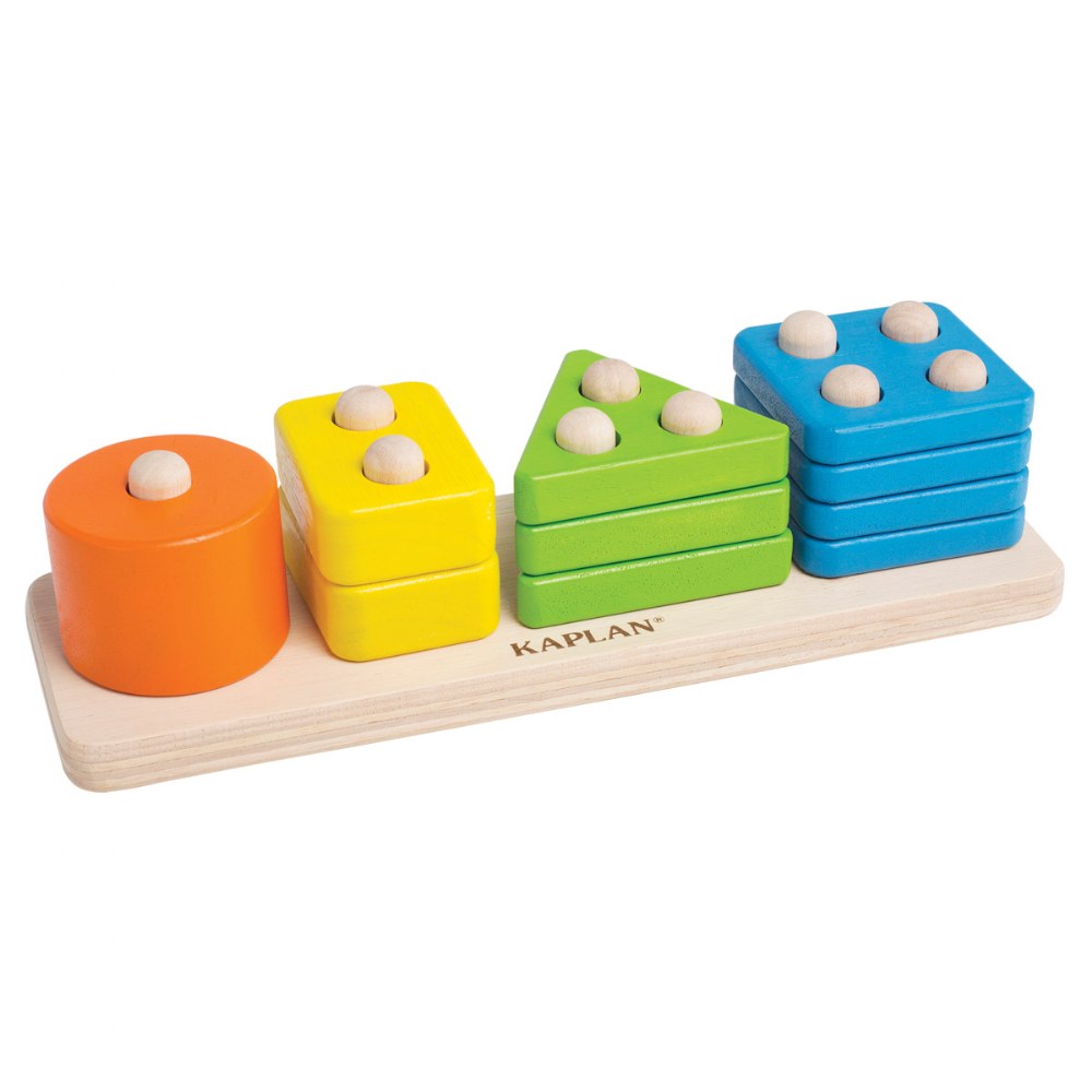 Kaplan Early Learning Company Toddler Wooden One to Four Counter
