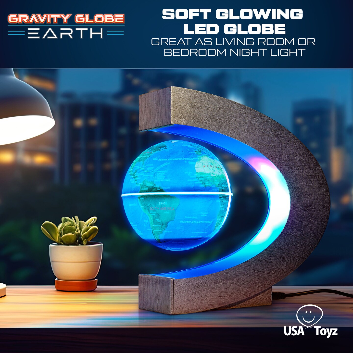 USA Toyz Gravity Globe Earth Ball and C Frame Set