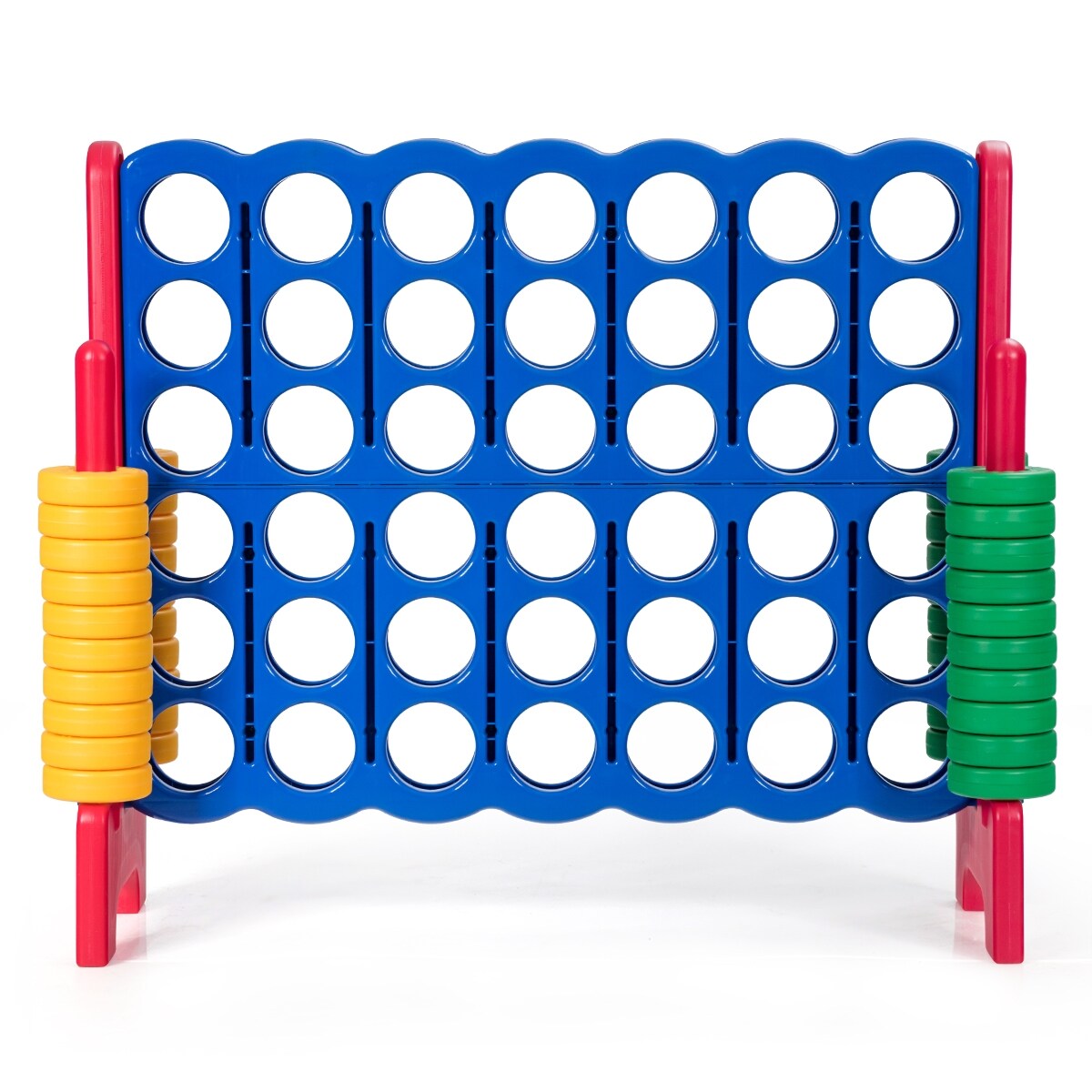 Jumbo 4-to-Score Giant Game Set with 42 Jumbo Rings and Quick-Release Slider