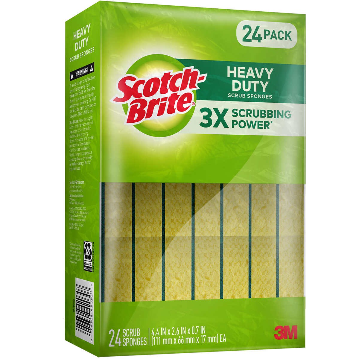 Scotch-Brite Heavy Duty Scrub Sponges, 9 Scrubbing Sponges 