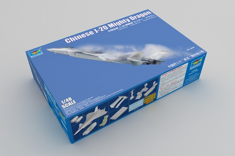 Trumpeter  1/48 Chinese J-20 Mighty Dragon Plastic Model