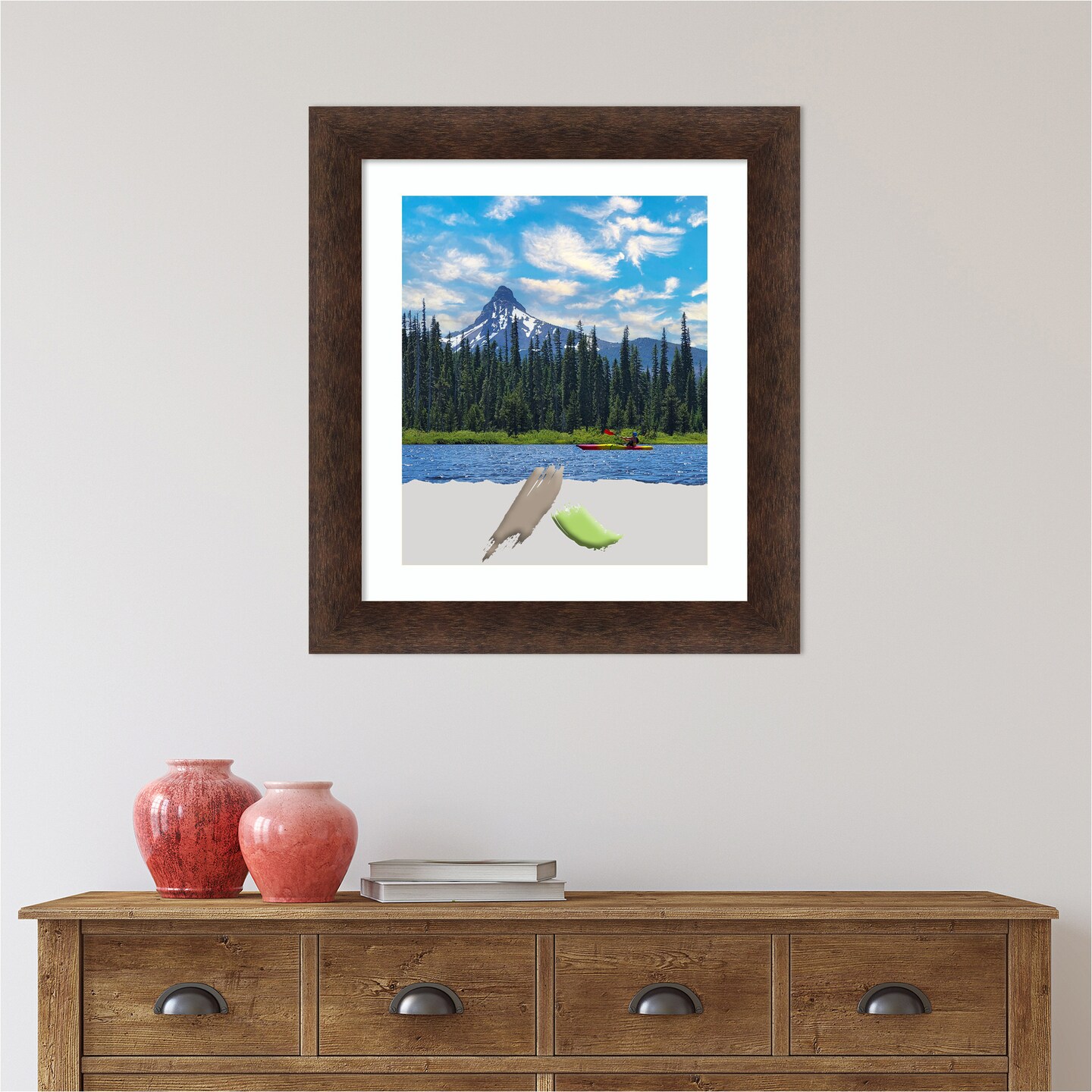 Warm Walnut Wood Picture Frame