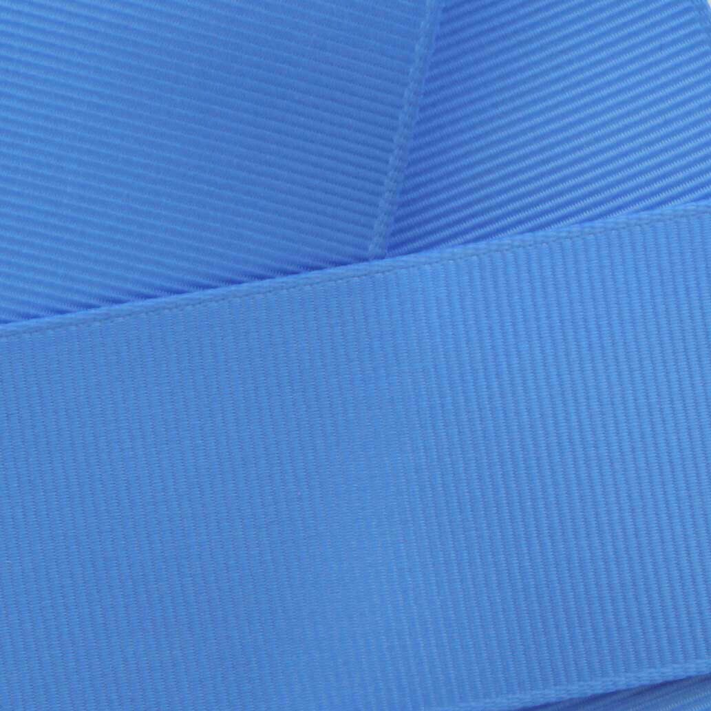 3/8&#x22; Grosgrain Ribbon Solid 337 Capri Blue 10 Yard