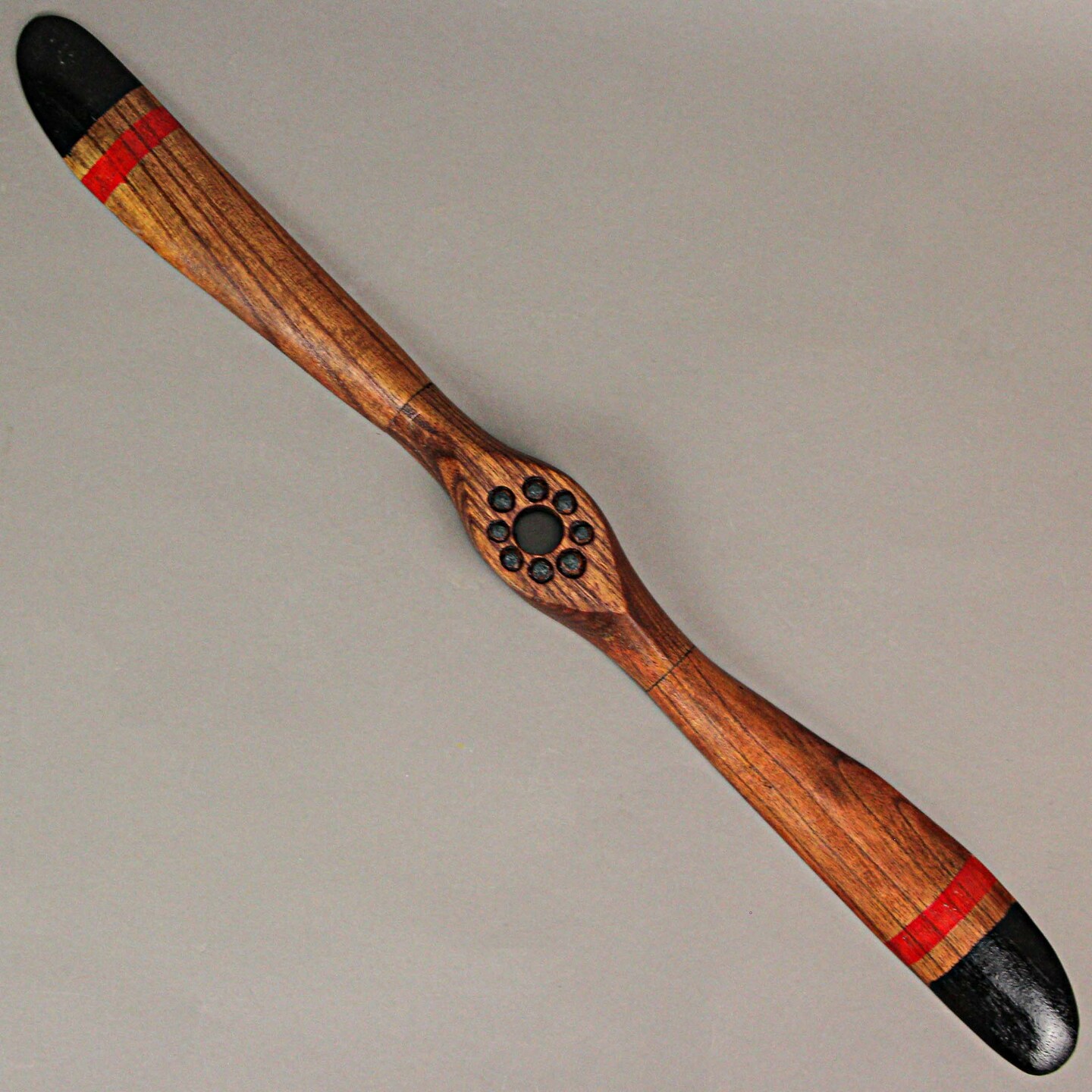 Hand Carved Wooden Propeller Vintage Aviation Home Decor Wall Sculpture