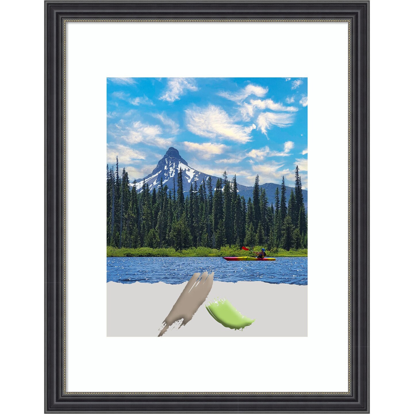 Stylish Black Narrow Wood Picture Frame