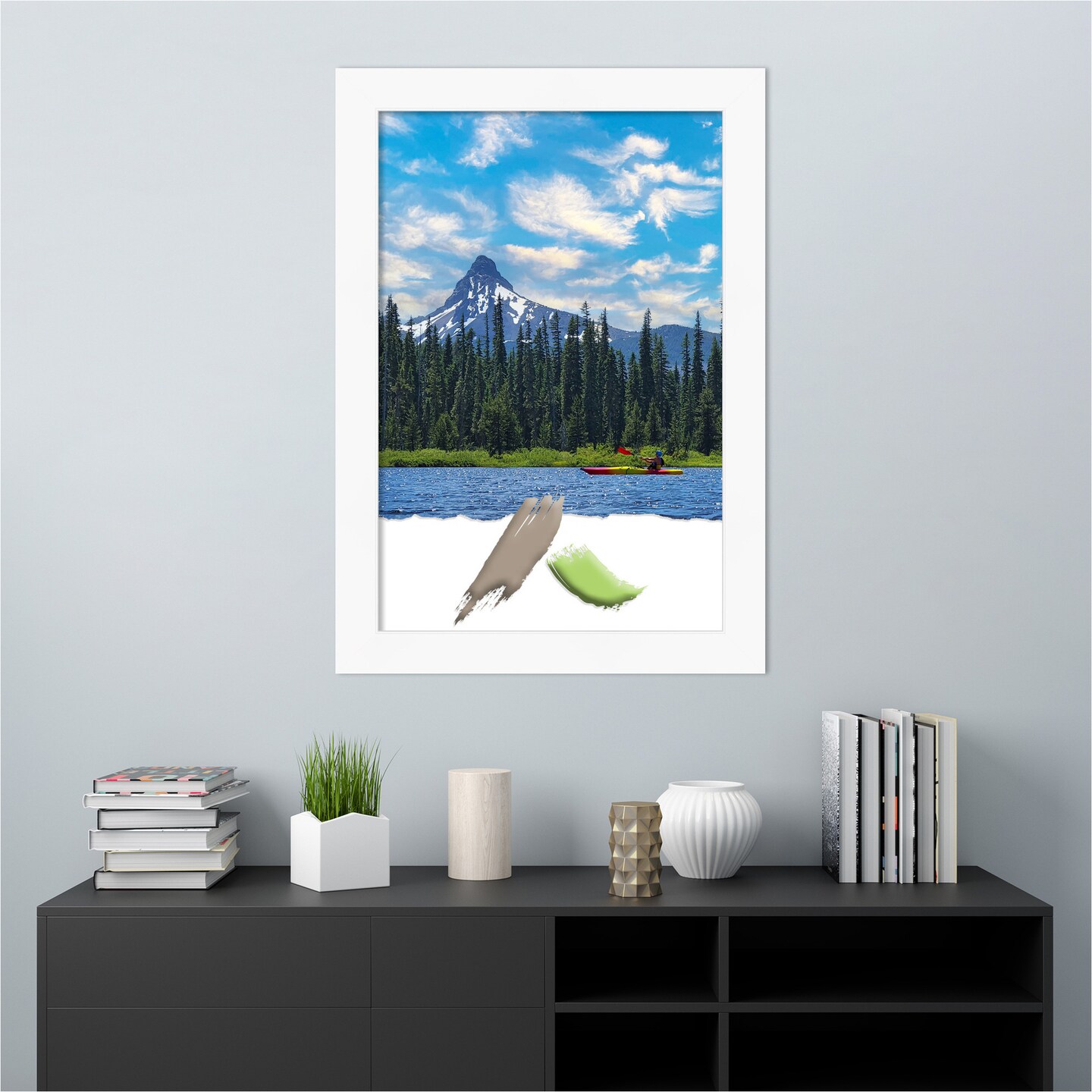 Cabinet White Picture Frame, Photo Frame, Art Frame