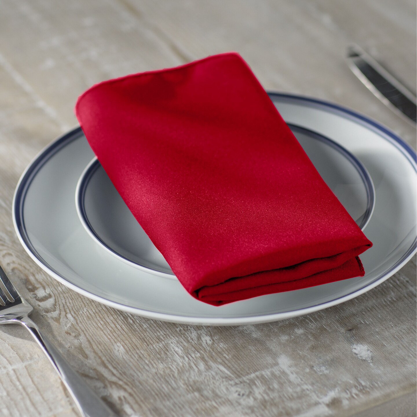 Premium Polyester Poplin Napkins 7oz Stain and Wrinkle Resistant