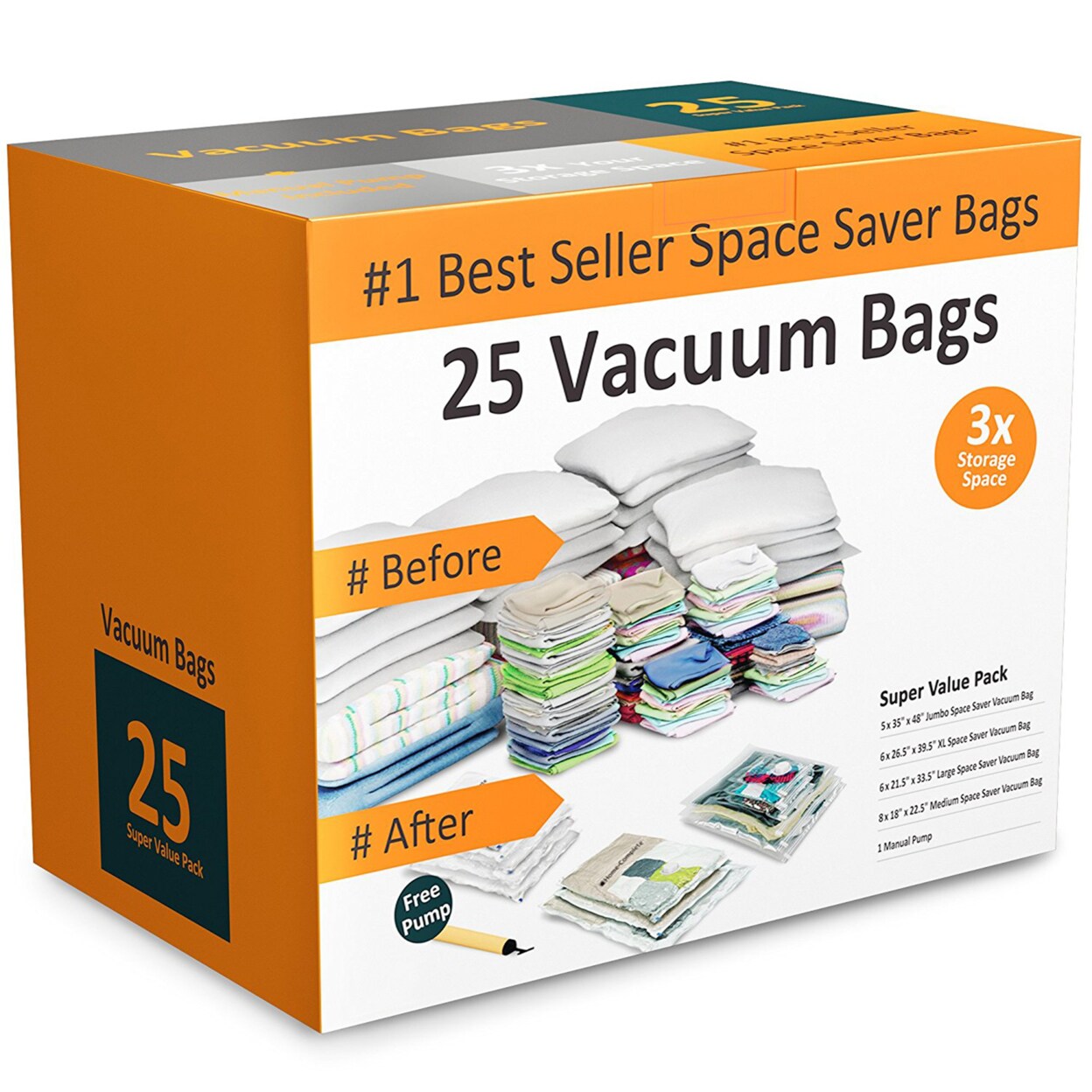 Vacuum Storage Bags 6 Jumbo Space Saver Vacuum Seal India  Ubuy