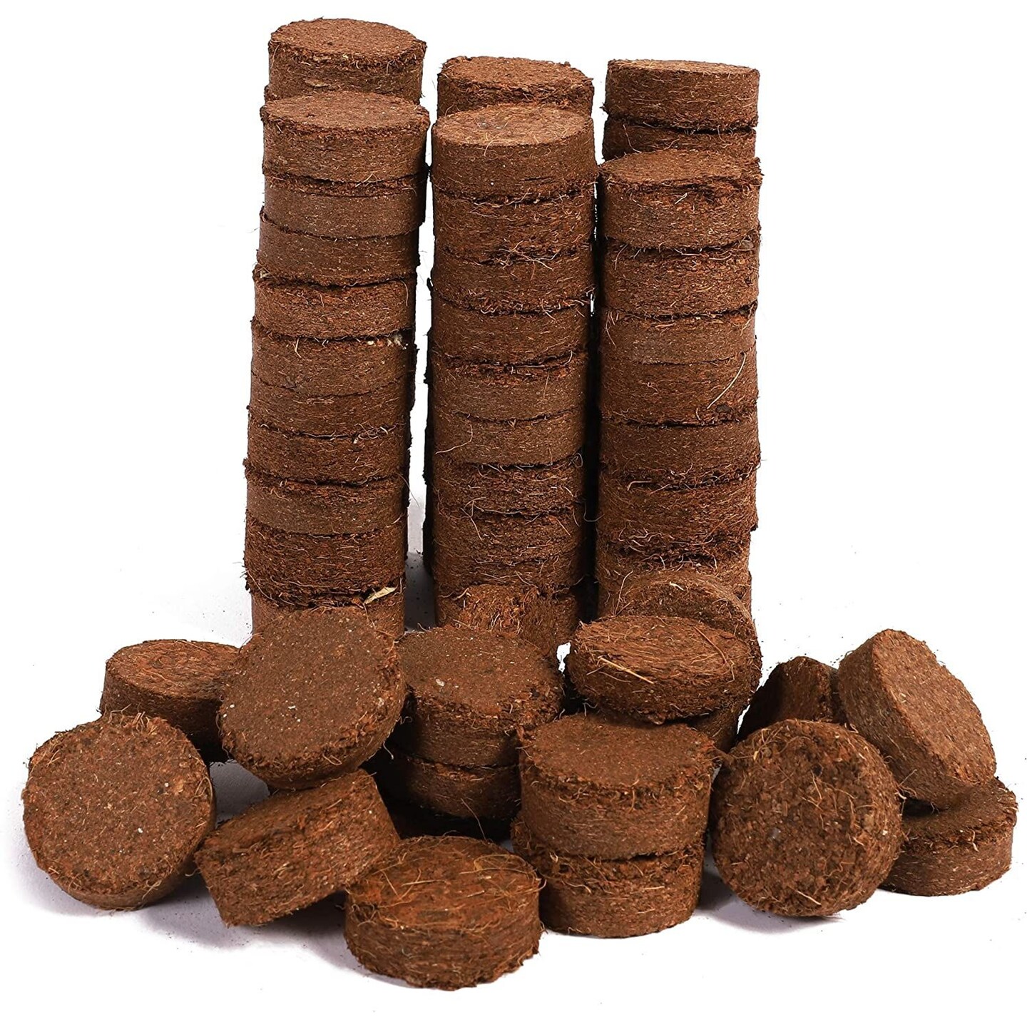 Coco Coir Pellets, Soil Disks (30 mm, 80 Pack)