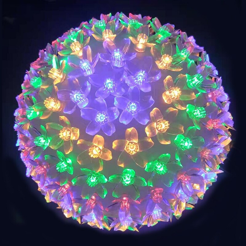 Perfect Holiday Clear Starlight Sphere 50 LED Christmas Lights