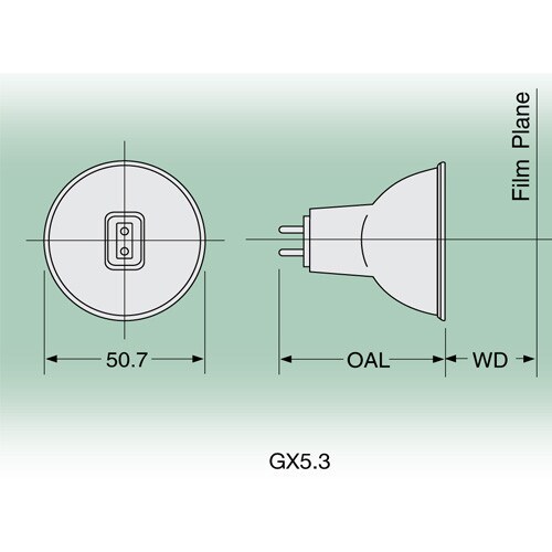 USHIO ENW/ENC 80w 19v MR16 No Front Glass Reflector halogen lamp bulb
