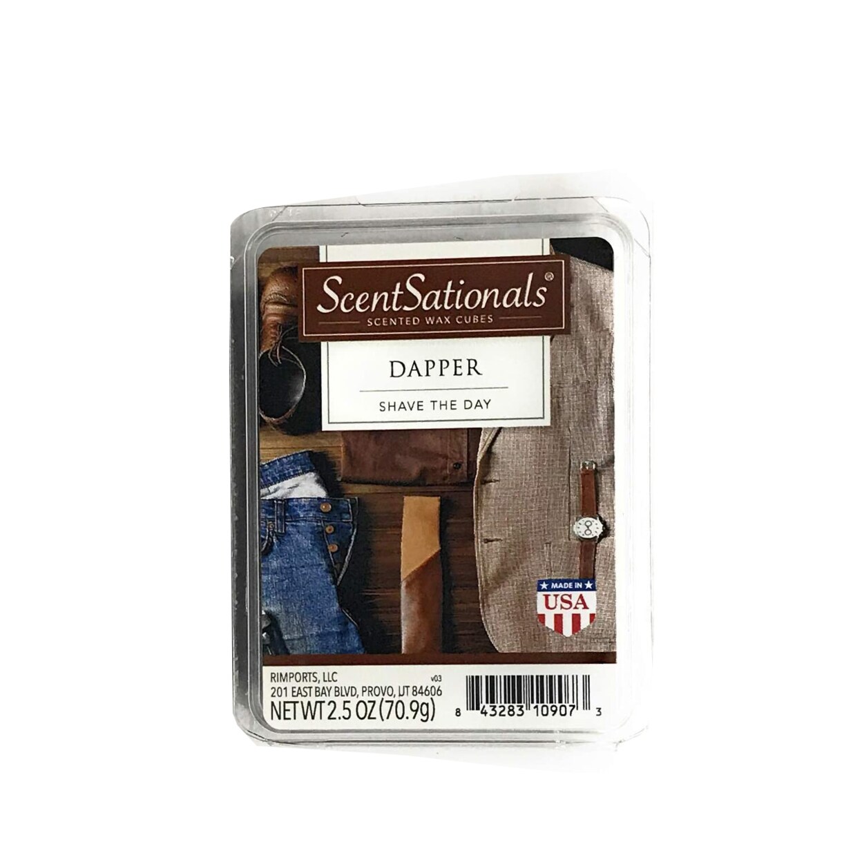 ScentSationals Dapper 2.5 oz Scented Fragrant Wax Melts - 4 Pack