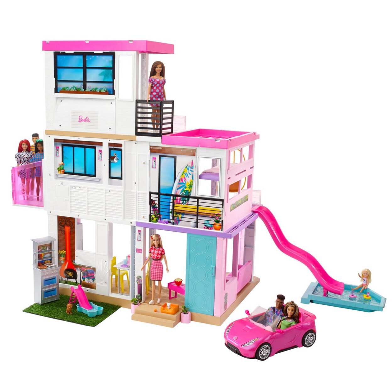 Casa de Bonecas Barbie Dreamhouse - Mattel GRG93 em Promoção na