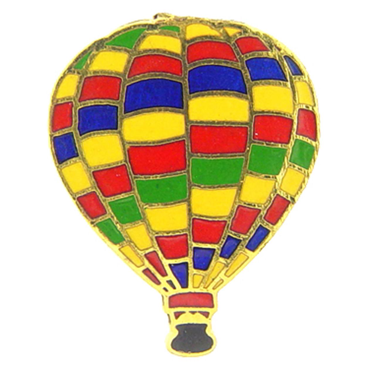 Hot Air Balloon Pin Multicolor 1&#x22;