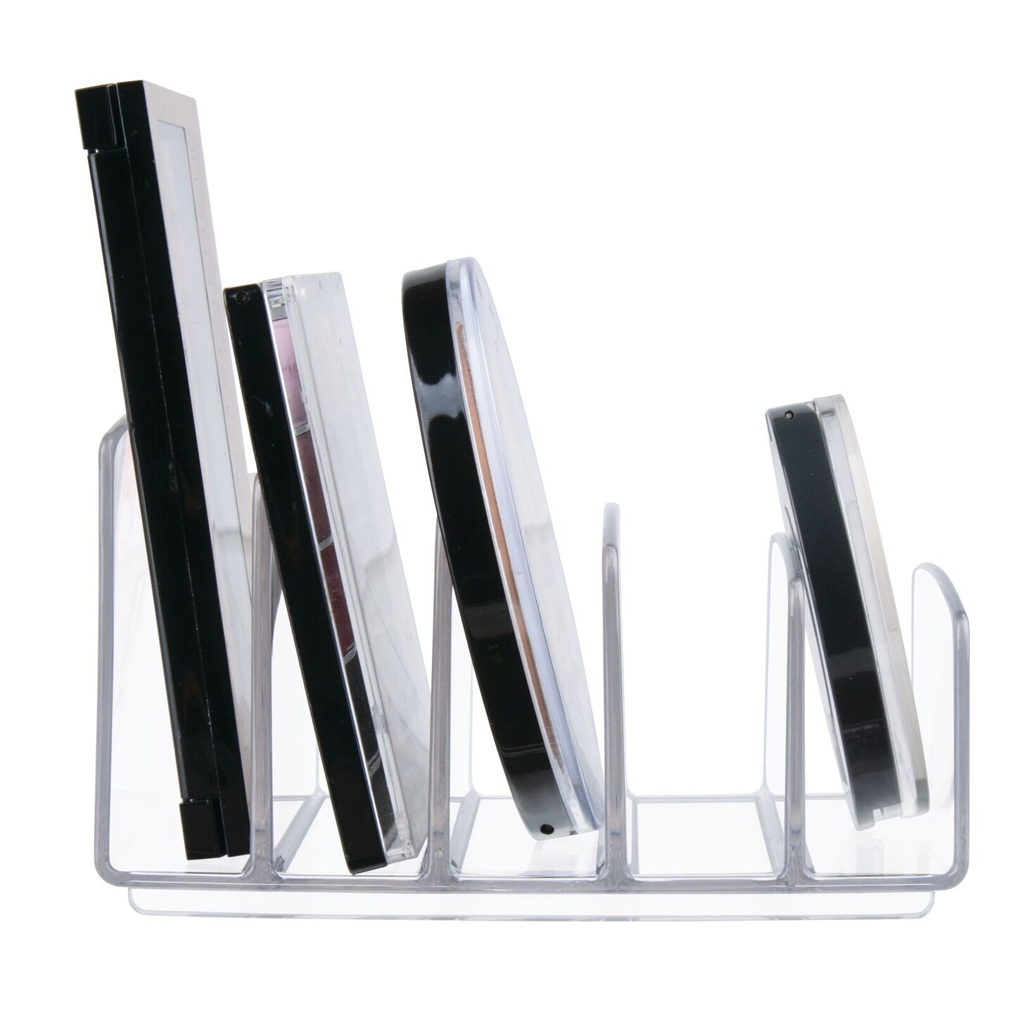 mDesign Plastic Makeup Storage Organizer for Vanity, 5 Sections